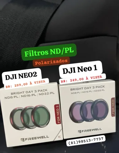 FILTROS ND/PL (P/ DRONES NEO 1 E NEO 2 ) cenas cinematográficas com seu drone<br> 
