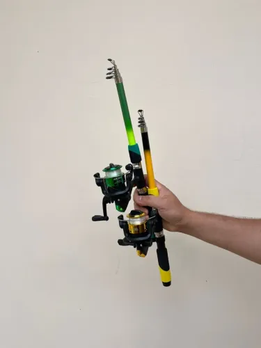 Kit 2 varas de pesca com molinete