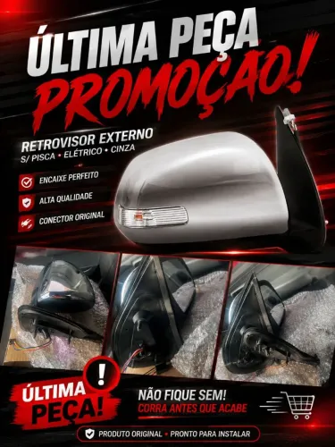 Retrovisor Hilux 2012/2016 srv Sr Ld direito