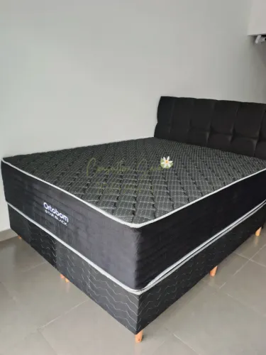 CAMA BOX QUEEN ORTOBOM MOLAS ENSACADAS COM ESPUMA D45