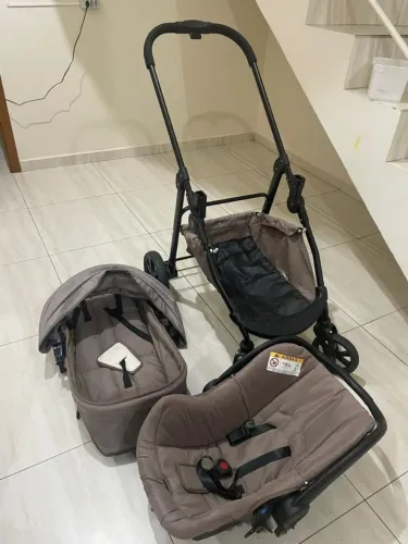 Carrinho de Bebê Galzerano Olympus + Bebê Conforto Travel System