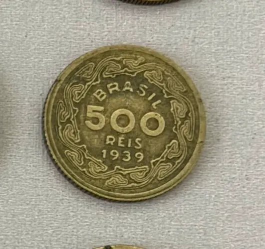 Moeda 500 Reis - 1939 - Machado de Assis