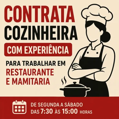 Contrata cozinheira