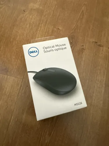 Mouse USB com Fio Dell MS116 (na caixa)