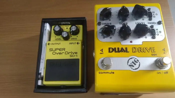 Vendo pedais Boss Super Overdrive + Dual Driver NIG