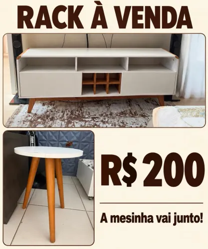 Rack (mesinha vai junto)