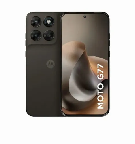 Smartphone Motorola Moto G77 6.8? 256GB 5G Câmera Dupla 108MP - Black Olive