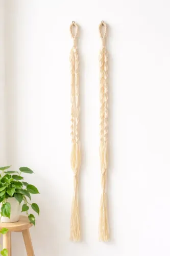 Suporte de plantas em macramé 