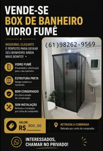 Box de Banheiro - Vidro Fumê