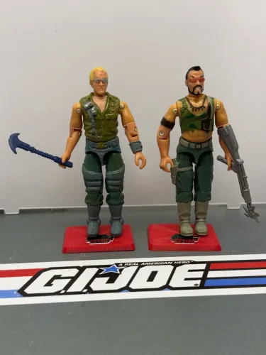 Gi Joe Classic Comic Ripper e Buzzer - 2005 - comandos em ação
