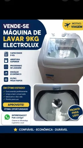 Vende Máquina de lavar por motivo de viagem