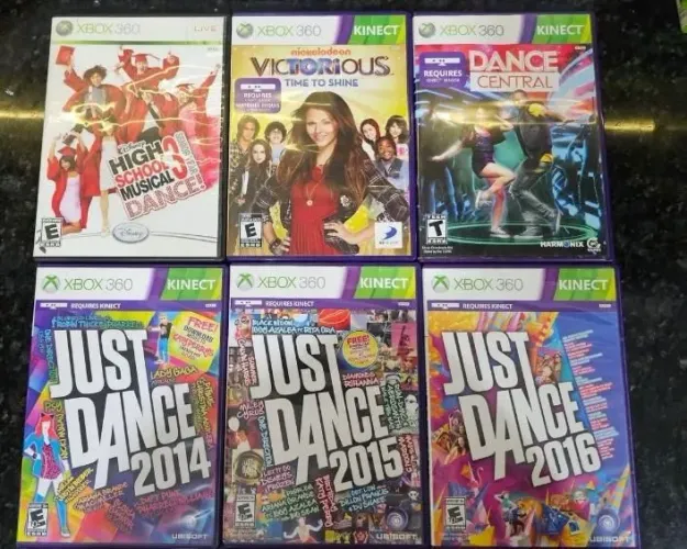Lote 6 jogos xboz 360 de Kinect Original