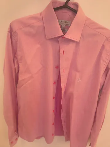 Camisa Social Dudalina Original Rosa Algodão Egípcio Tam. P (38)