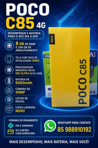 Poco C85 8/256 novo caixa lacrada 