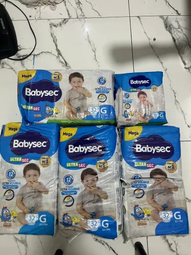 Fraldas Babysec: Tamanho G
