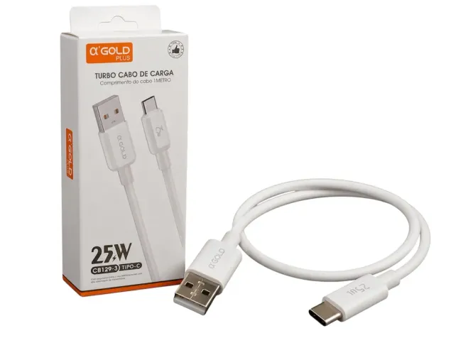CABO TURBO USB PARA TIPO-C 25W