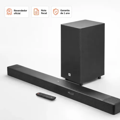 Soundbar JBL SB595 home theater Cinema em Casa