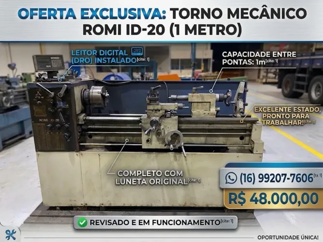 Torno Mecânico ROMI ID-20