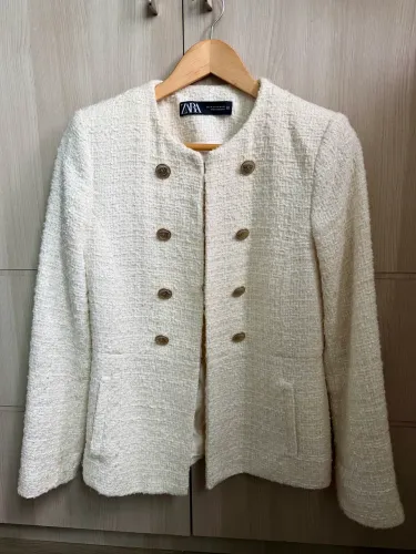 Blazer Zara Tweed off white M