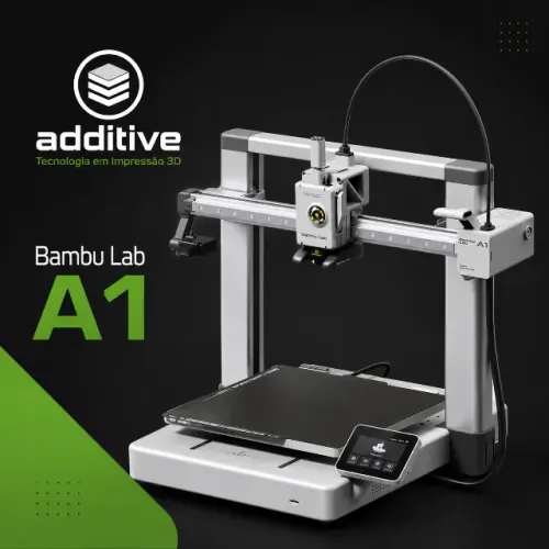 Impressora 3D Bambu A1 sem AMS (Revenda oficial)