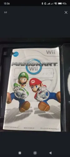 Jogo original Mario Kart Nintendo wii