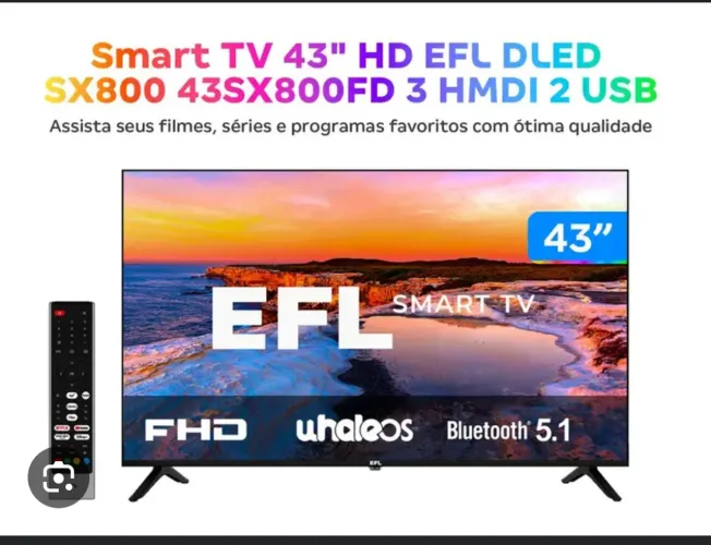 Vendo Tv 43 polegada nunca usada,lacrada na caixa,sem nota!