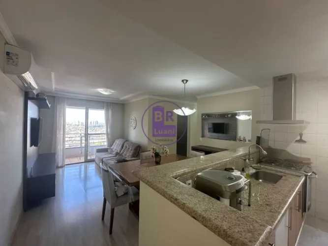 Apartamento todo mobiliado para locação com 3 dormitórios e 2 vagas na Gleba Palhano