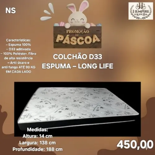 Colchão D33 casal 