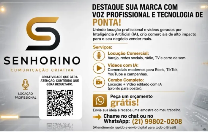Voz profissional e tecnologia de ponta para fazer o seu négocio crescer