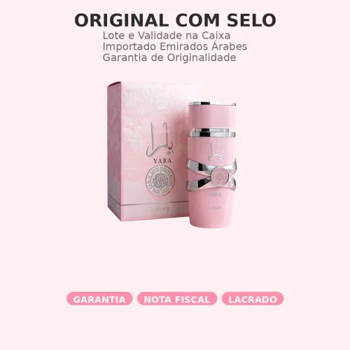 Perfume Yara Lattafa 100ml Feminino - Original Lacrado - O Mais Desejado Árabe