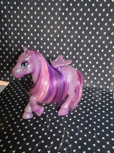 Poney gliter roxo