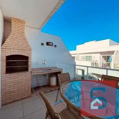 Cobertura com 2 suites em condominio com muito lazer e 2 vagas em Braga - Cabo Frio