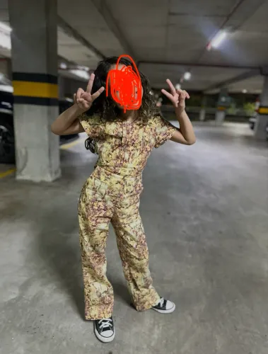 Macacão estampado