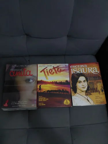 Coleção novelas Tieta, escrava isaura e presença de Anita