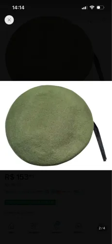 Boina militar verde