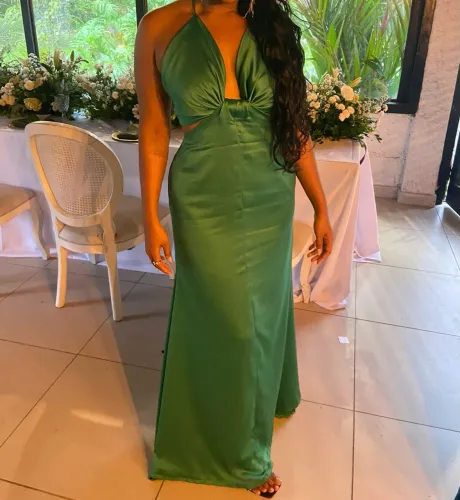 Vestido de madrinha verde