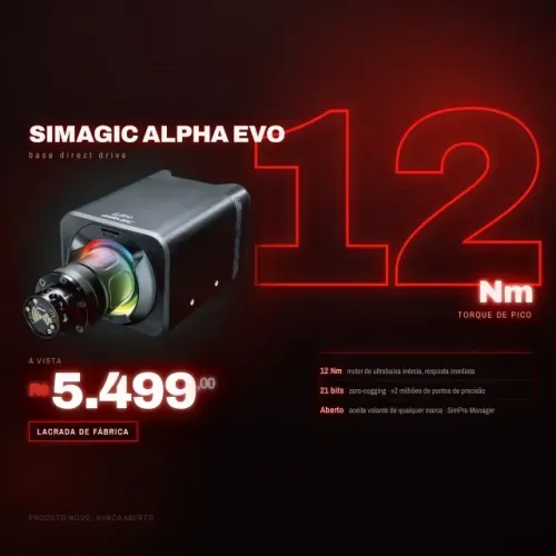 SIMAGIC ALPHA EVO 12 NM - NOVA LACRADA !