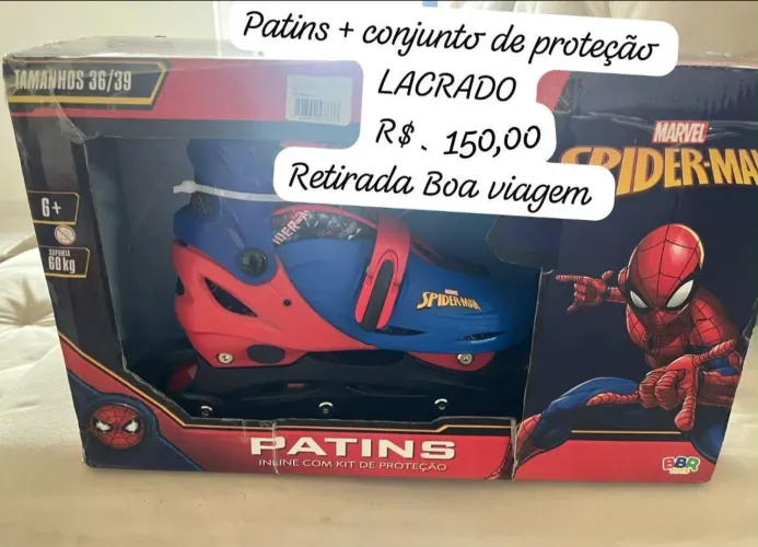 Patins com kit proteção
