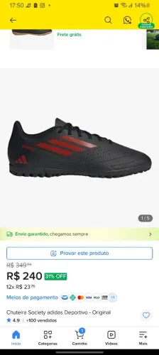 Chuteira Society Adidas OG