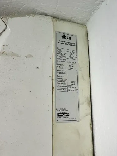 Evaporador LG 9.000 btus
