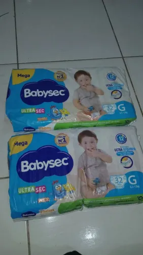 Fralda babysec G 32 unidades