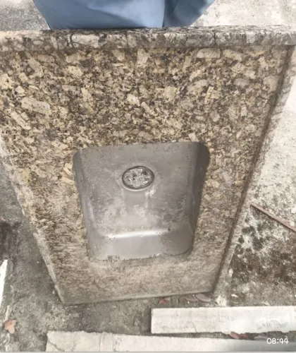 Pia de mármore para cozinha