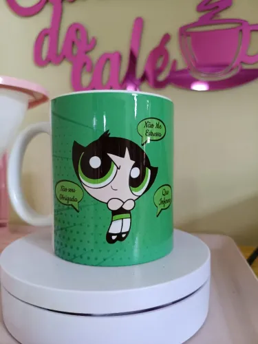 Caneca porcenala personalizada Meninas super poderosas Docinho