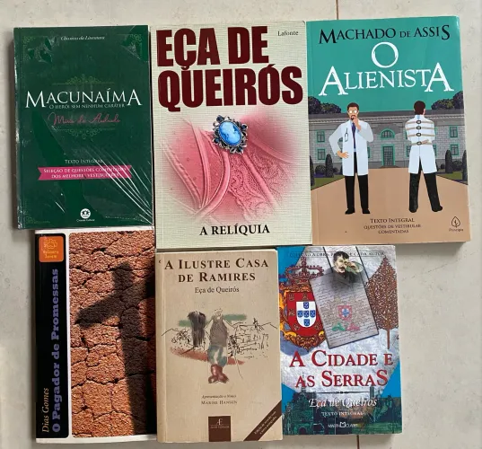 Livro Eça de Queiros, Dias Gomes, Machado de Assis