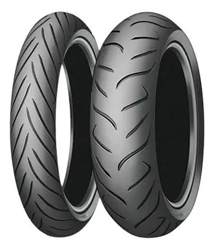 Par de Pneus Dunlop Sportmax D214 120/70-17F 58W + 180/55-17 73W