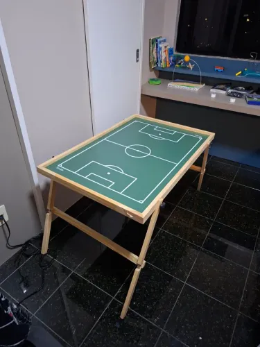 VENDE-SE EXCELENTE ESTADO Jogo Mesa Campo Futebol de Botão Verde Infantil