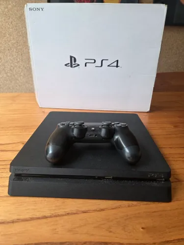 Ps4 Slim 1TB Seminovo, Perfeito Estado, Controle Original, Caixa e Acessórios