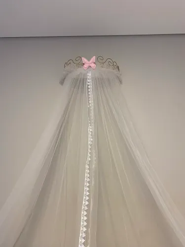 Dossel de berço mas mosquiteiro menina