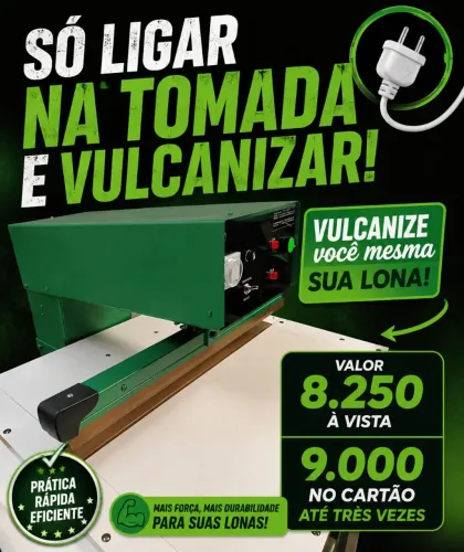 Lona para toldo/ Máquina de vulcanizar