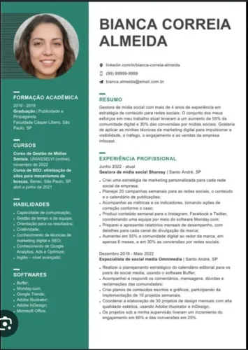 Currículo apenas 10 reais